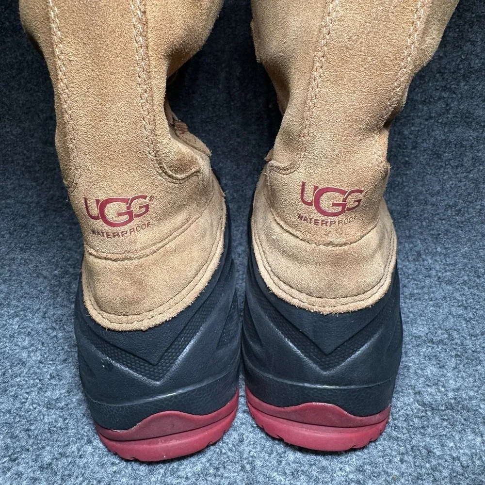 UGG Australia Kids Waterproof -20C Insulated Snow Boots Red Ludvig Size US 4